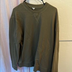 Arket Green Crewneck Sweater Classic Knit